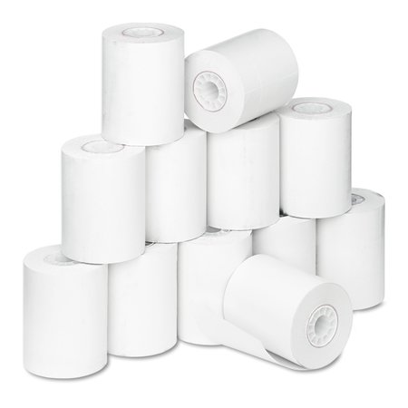 Iconex Direct Thermal Printing Thermal Paper Rolls, 2.25 x 80 ft, White, PK12 6370